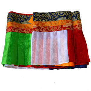 藏式帷幔装饰居家酒店客栈五色裙边围幔墙围桌围普玛横幅挂帘