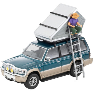 TOMYTEC仿真合金车模型TOMICA TLV三菱帕杰罗PAJERO带帐篷N206b c