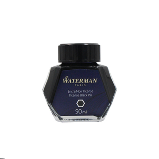 正品waterman威迪文速干非碳素黑色墨水瓶装50ml不堵笔钢笔墨水