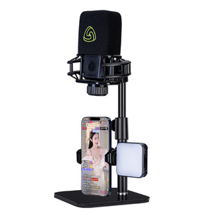 适用莱维特240/240Pro莱维特249麦克风莱维特940/840莱维特48V大振膜麦克风防震升降可调桌面话筒支架