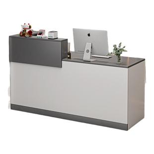 简约现代服装店商用吧台收银台美容院前台接待台店铺小型柜台桌子