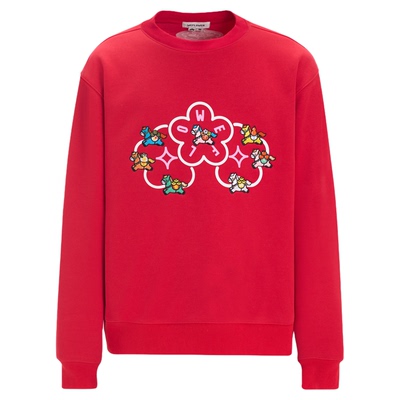 WeFlower马上生花男女款圆领卫衣