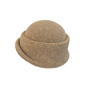 赫本风优雅毛呢礼帽女秋冬气质高级感针织渔夫帽保暖留洋千金帽子