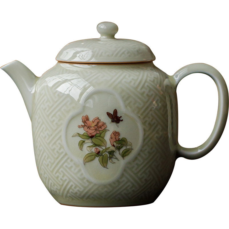 寻心陶瓷万纹茶壶功夫茶具单壶