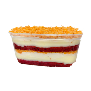 一只澜 709ml红丝绒辣松麻薯盒子爆浆松松盒子蛋糕 网红沙拉甜品