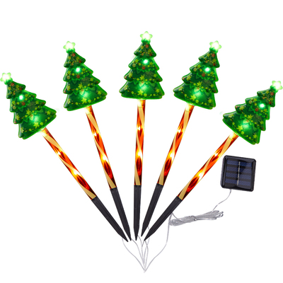 圣诞太阳能户外装饰品灯糖果立体