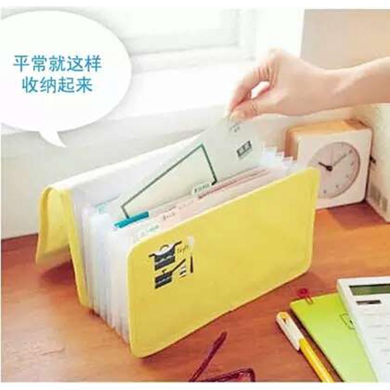 日式A5风琴包票据多层收纳袋外出证件包增值税票据夹单据夹小号