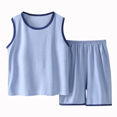 儿童莫代尔睡衣空调服冰丝夏季