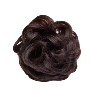 真发发圈丸子头假发女发包盘发器花苞头饰发髻头花蓬松纤丝百顺