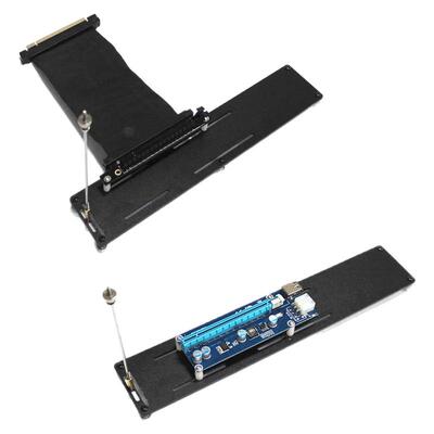 铝合金显卡展示架电脑机箱显卡转向支架双槽可装x16pcie转接卡转