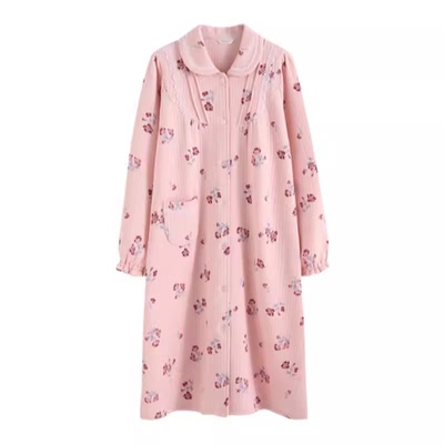 罗丝美2025秋冬新款纯棉睡裙