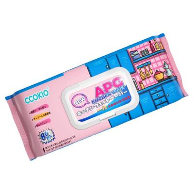 日本厨房湿巾植物APG强效融油污