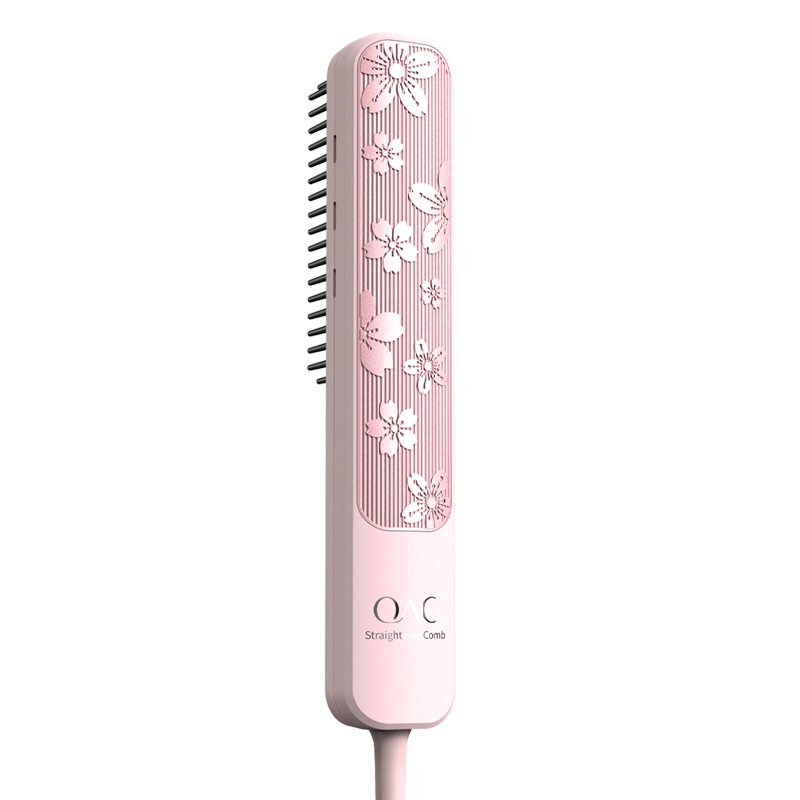 OACOAC等离子樱花直发梳负离子护发不伤发便携两用梳子