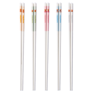 双枪陶瓷筷子家用新款高档防霉筷快子耐高温防霉分食瓷筷2025新款