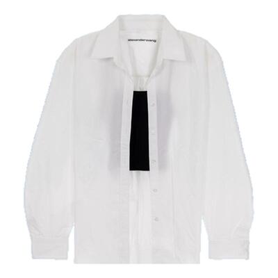 ALEXANDER WANG 春夏新款女士休闲长袖衬衫 银泰百货精品301574