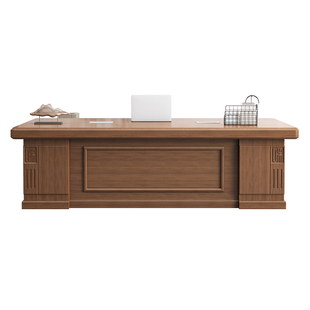 实木大班台老板桌中式办公室主管总裁经理领导办公桌高档桌椅组合