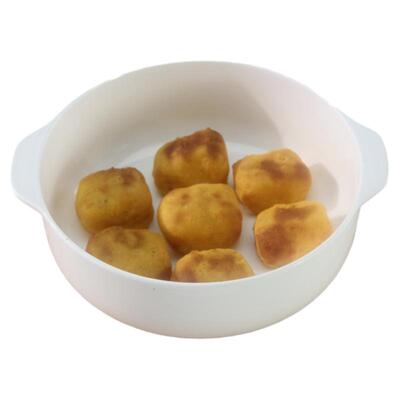 简奥双耳烤盘骨瓷圆形7英寸防烫