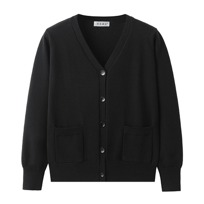 针织开衫团体工作服定制logo