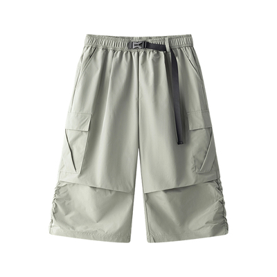 班尼路SK冰丝七分裤男2026夏季薄款宽松运动速干短裤休闲工装裤YS