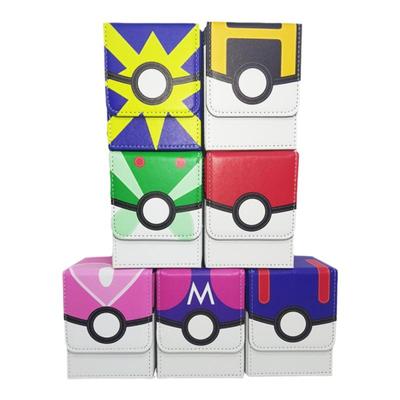 PTCG卡盒宝可梦大师球游戏王卡片桌游卡牌收纳盒豪华超大容量100+