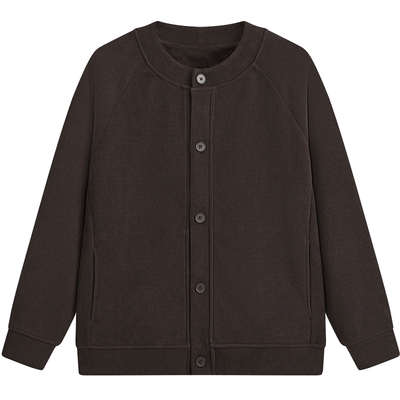 MODE COMMUTER | MC细密柔软保暖针织圆领开襟卫衣