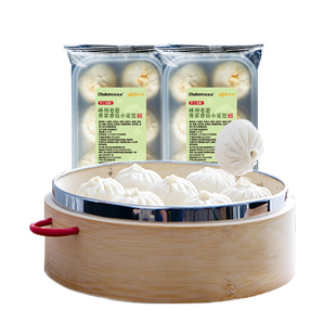 轻生活嵊州小笼包香菇青菜老面包子速食早餐半成品早饭速冻面点心