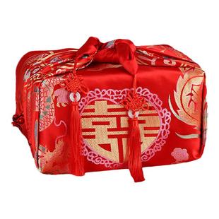 结婚用包袱皮订婚陪嫁婚礼嫁妆女方备婚喜盆红包裹布婚庆用品大全