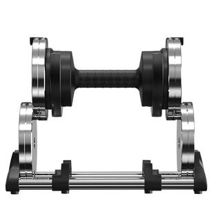 乔森可调节哑铃男士健身家用20公斤一对套装组合纯钢电镀快速调档