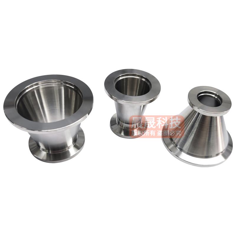 304不锈钢真空大小头接头kf40快接25快装16卡盘管件异径变径焊接