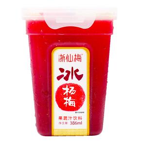 浙仙梅杨梅汁网红爆款386ml*6瓶酸梅汤果汁火锅解腻爆款冰沙a