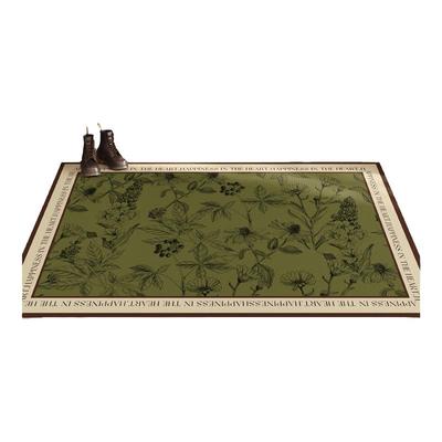 入户门地垫法式高级感进门门口玄关脚垫耐脏可擦免洗pvc皮革地毯