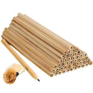 原木铅笔小学生儿童铅笔无铅无毒HB铅笔三角耐用学专用幼儿园六角