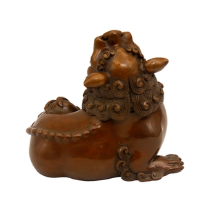 仿古紫铜色狻猊香炉招财貔貅望天吼家用室内茶道檀香熏香炉摆件