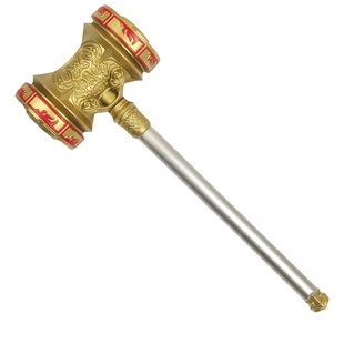 软胶昊天锤玩具超大号一米斗罗大陆武器PU橡胶实心锤子海神三叉戟