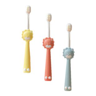 卡通小狮子万根毛儿童软毛牙刷单支装2-6岁宝宝儿童牙刷软毛批发