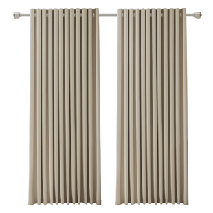 卧室窗帘高级感遮光雪尼尔新款奶咖色布定制绍兴柯桥客厅轻奢法式