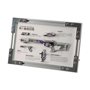 [高档相框]三角洲行动M7战斗步枪棱镜攻势S2金属武器模型摆件周边
