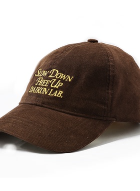 DAIKONLab.棒球帽复古灯芯绒