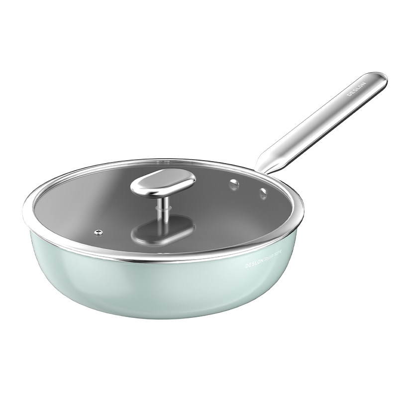 【超级88爆品日】德世朗平底锅不粘家用煎炒锅无涂层蛋饼神器牛排