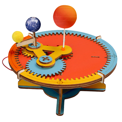 【送电池颜料笔刷】日地月三球仪