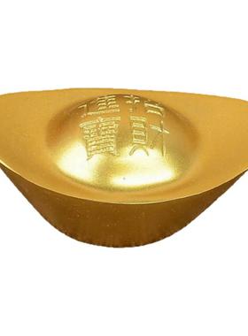 实心沙金元宝道具聚财黄铜摆件