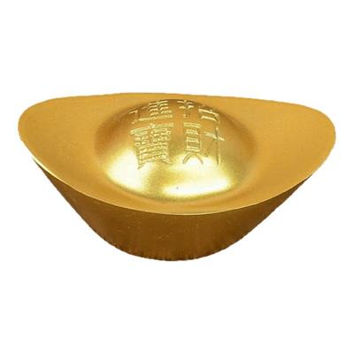 实心沙金元宝道具聚财黄铜摆件