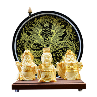 刘关张桃园结义刘备关羽张飞禅意灯摆件招财客厅茶室办公书房摆放