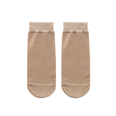 12双SK天鹅绒超薄肉色短筒丝袜防勾丝薄款春夏秋季黑色女丝袜短袜