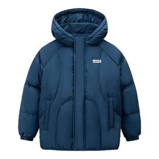 【防泼水】李维斯童装儿童红羽绒服男童女童外套冬季拜年服保暖服