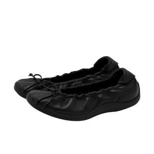 足下工业蝴蝶结芭蕾舞鞋 FOOT INDUSTRY 浅口女鞋薄底黑色单鞋