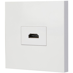 多媒体面板hdmi插座面板86型4K高清线直插HDMI视频数字电视插座