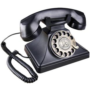 包邮旋转拨仿古电话机欧式客厅复古电话机卧室固定电话座机摆件