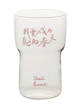 舍里高硼硅玻璃家用水杯情侣对杯
