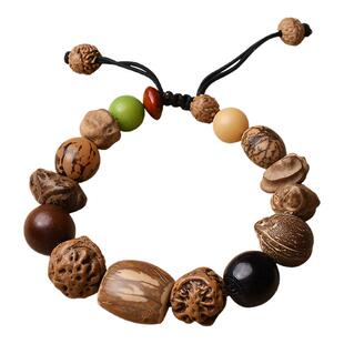 批发十八子菩提原料散珠多宝菩提手串手持佛珠手机挂件材料包按斤